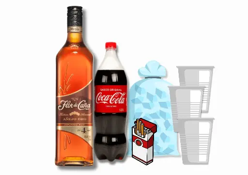 Combo Flor de Caña 4 años Litro